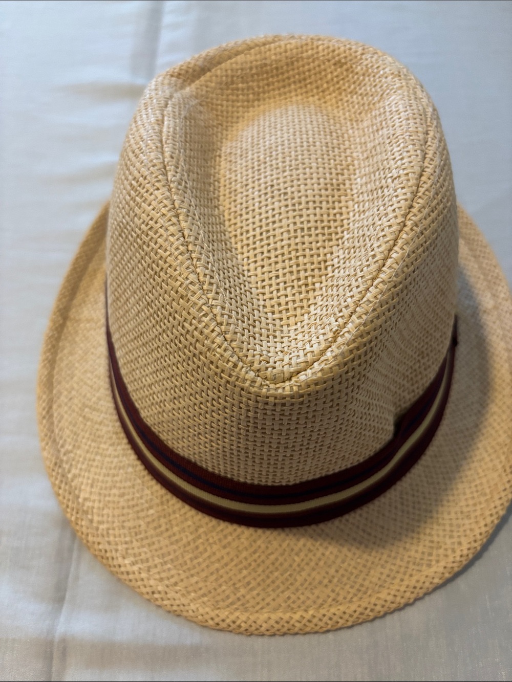 Kids Straw Fedora Hat
